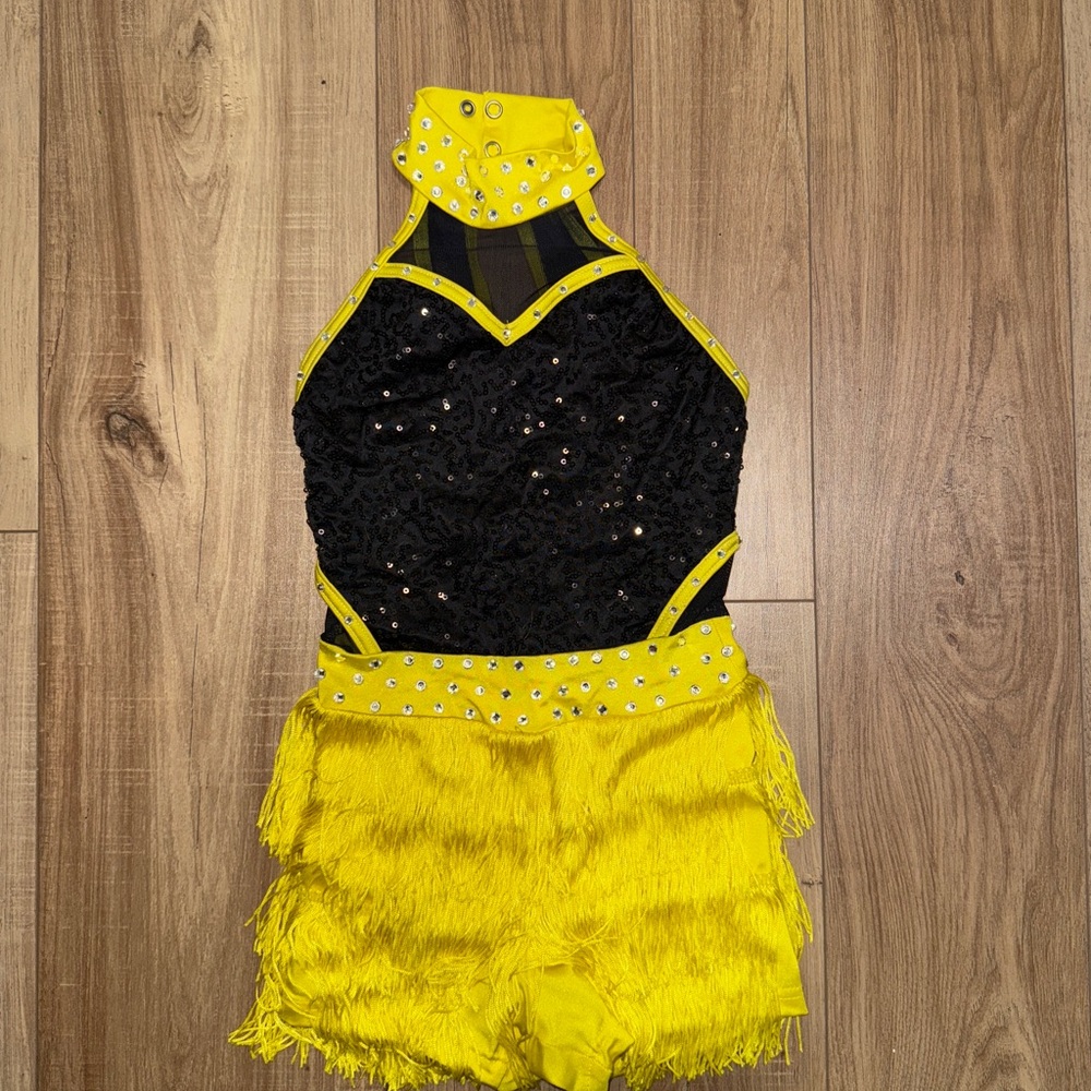 Weissman Yellow and Black Dance Costume SC